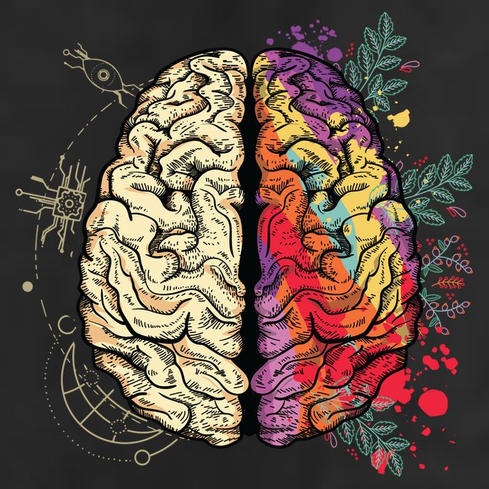 Logical Creative Human Brain Garment-Dyed Heavyweight T-Shirt