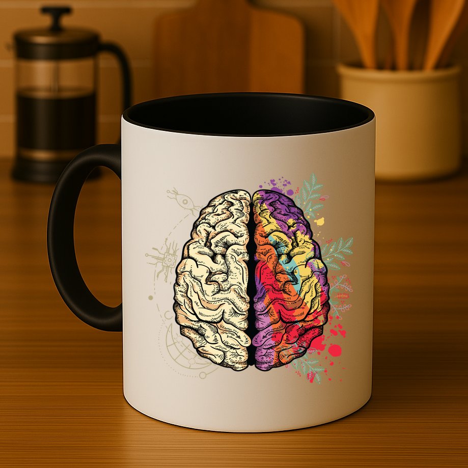 Logical Creative Human Brain Mug