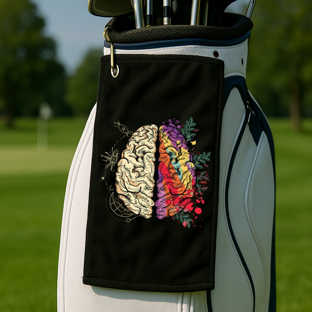 Logical Creative Human Brain Golf Towel