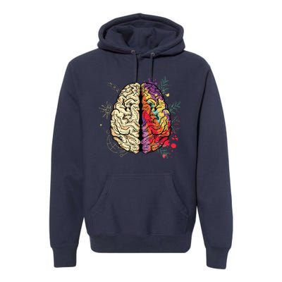 Logical Creative Human Brain Premium Hoodie