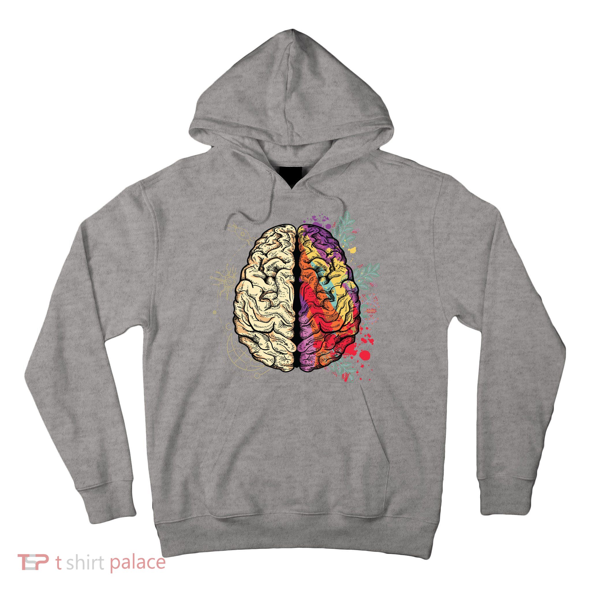 Logical Creative Human Brain Tall Hoodie
