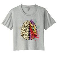 Logical Creative Human Brain Women's Crop Top Tee