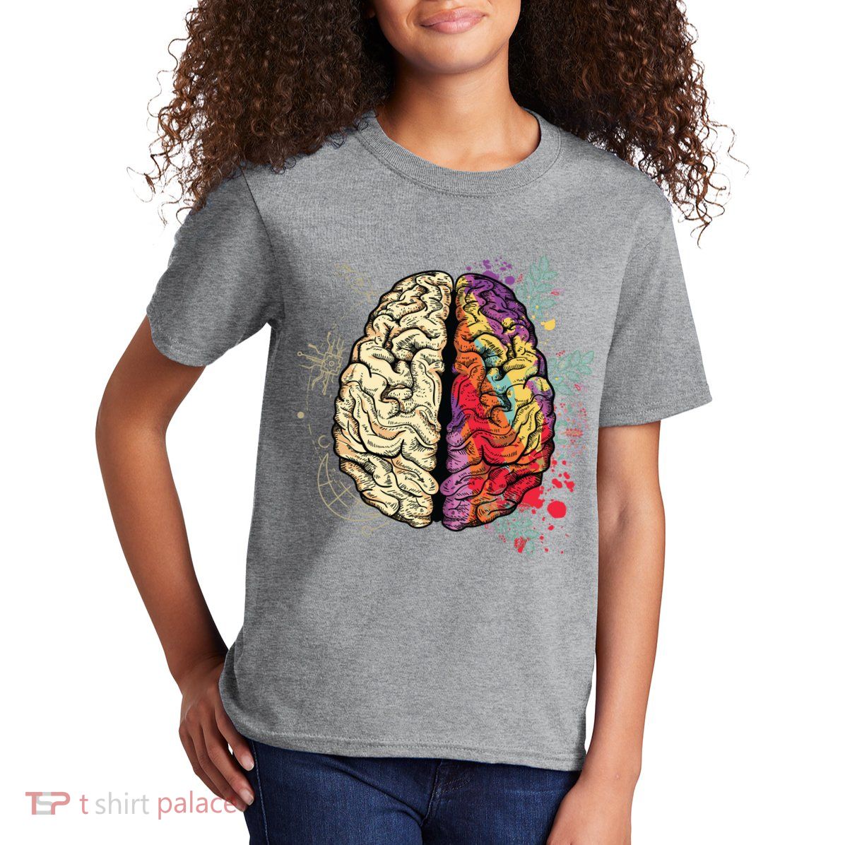 Logical Creative Human Brain Kids T-Shirt