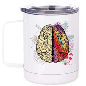 Logical Creative Human Brain 12 oz Stainless Steel Tumbler Cup