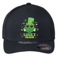 Lucky Charms Happy St Patricks Day Irish Shamrock Leprechaun Flexfit Unipanel Trucker Cap