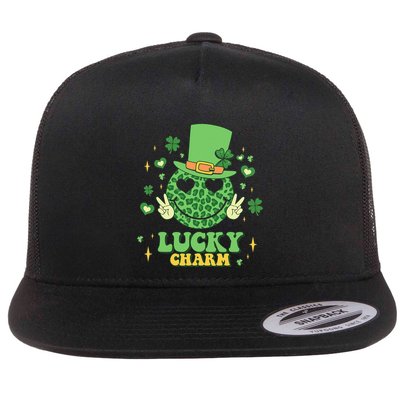 Lucky Charms Happy St Patricks Day Irish Shamrock Leprechaun Flatbill Hat
