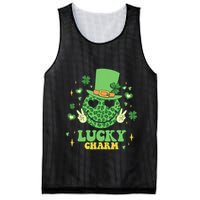 Lucky Charms Happy St Patricks Day Irish Shamrock Leprechaun Mesh Reversible Basketball Jersey Tank
