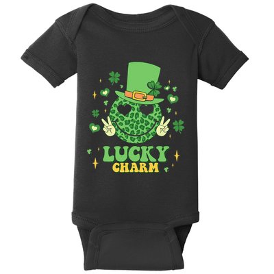 Lucky Charms Happy St Patricks Day Irish Shamrock Leprechaun Baby Bodysuit