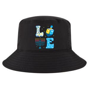 Love Cute Hanukkah Dreidel Menorah Chanukah Jewish Holiday Cool Comfort Performance Bucket Hat