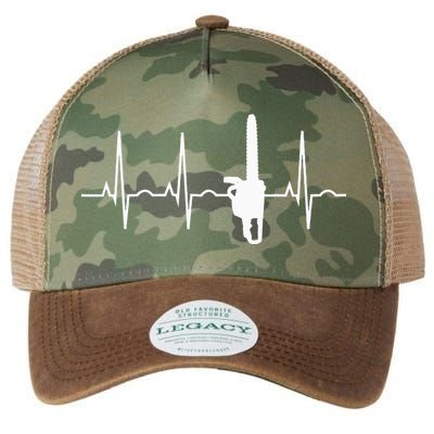 Lumberjack Chainsaw Heartbeat For Arborists Legacy Tie Dye Trucker Hat