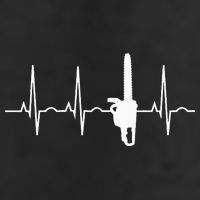 Lumberjack Chainsaw Heartbeat For Arborists Golf Towel
