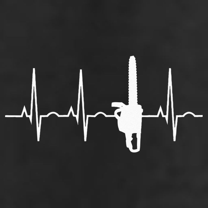Lumberjack Chainsaw Heartbeat For Arborists Golf Towel