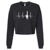 Lumberjack Chainsaw Heartbeat For Arborists Cropped Pullover Crew