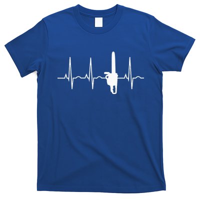 Lumberjack Chainsaw Heartbeat For Arborists T-Shirt