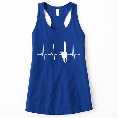 Lumberjack Chainsaw Heartbeat For Arborists Womens Tank Top