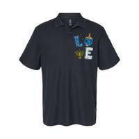 Love Cute Hanukkah Decorations Dreidel Menorah Chanukah Softstyle Adult Sport Polo