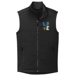 Love Cute Hanukkah Decorations Dreidel Menorah Chanukah Collective Smooth Fleece Vest