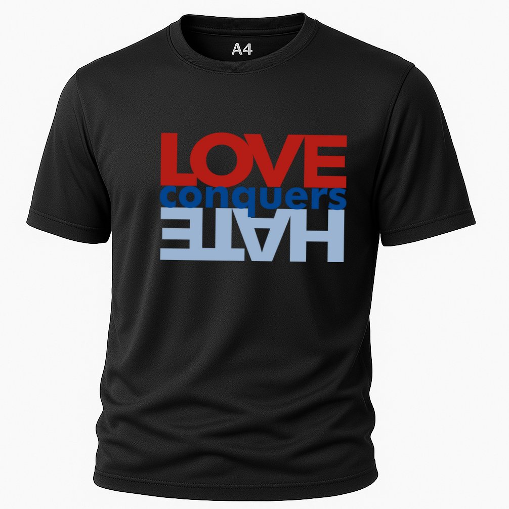 Love Conquers Hate Cooling Performance Crew T-Shirt