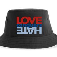 Love Conquers Hate Sustainable Bucket Hat