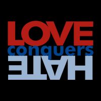Love Conquers Hate Sustainable Bucket Hat