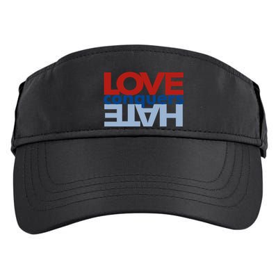 Love Conquers Hate Adult Drive Performance Visor