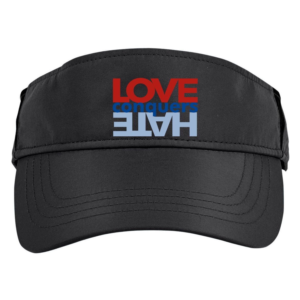 Love Conquers Hate Adult Drive Performance Visor