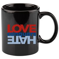 Love Conquers Hate 11oz C Handle Ceramic Mug