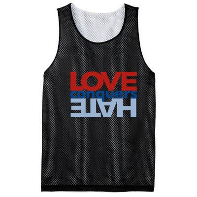Love Conquers Hate Mesh Reversible Basketball Jersey Tank