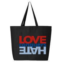 Love Conquers Hate 25L Jumbo Tote