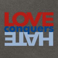 Love Conquers Hate Cotton Canvas Backpack