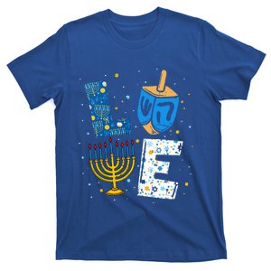 Love Cute Hanukkah Decorations Dreidel Menorah Chanukah T-Shirt