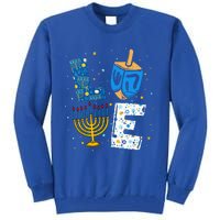 Love Cute Hanukkah Decorations Dreidel Menorah Chanukah Tall Sweatshirt