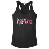 Love Cow Heart Leopard Moolentine Valentine's Day Man Ladies PosiCharge Competitor Racerback Tank