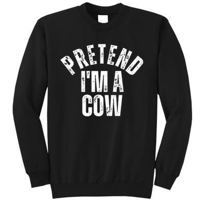 Lazy Cow Halloween Costume for Couples Sweatshirt