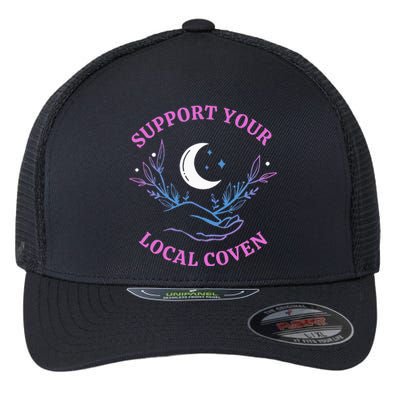 Local Coven Halloween Witch Supporter Flexfit Unipanel Trucker Cap