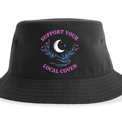 Local Coven Halloween Witch Supporter Sustainable Bucket Hat