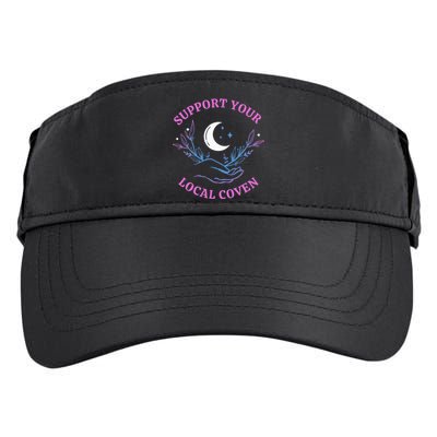 Local Coven Halloween Witch Supporter Adult Drive Performance Visor