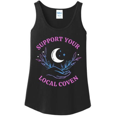 Local Coven Halloween Witch Supporter Ladies Essential Tank