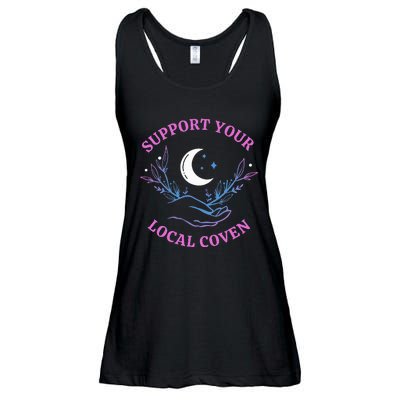 Local Coven Halloween Witch Supporter Ladies Essential Flowy Tank