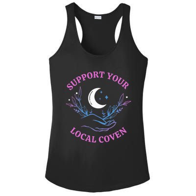 Local Coven Halloween Witch Supporter Ladies PosiCharge Competitor Racerback Tank