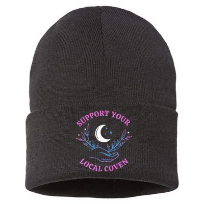 Local Coven Halloween Witch Supporter Sustainable Knit Beanie