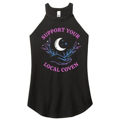 Local Coven Halloween Witch Supporter Women's Perfect Tri Rocker Tank