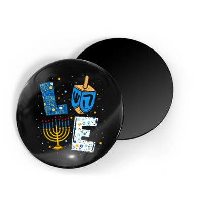 Love Cute Hanukkah Decorations Dreidel Menorah Chanukah Magnet