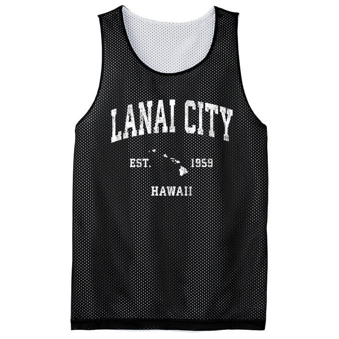 Lanai City Hawaii Hi Vintage Athletic Sports Mesh Reversible Basketball Jersey Tank