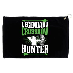 Legendary Crossbow Hunter Funny Best Hunting Dad Cool Gift Grommeted Golf Towel