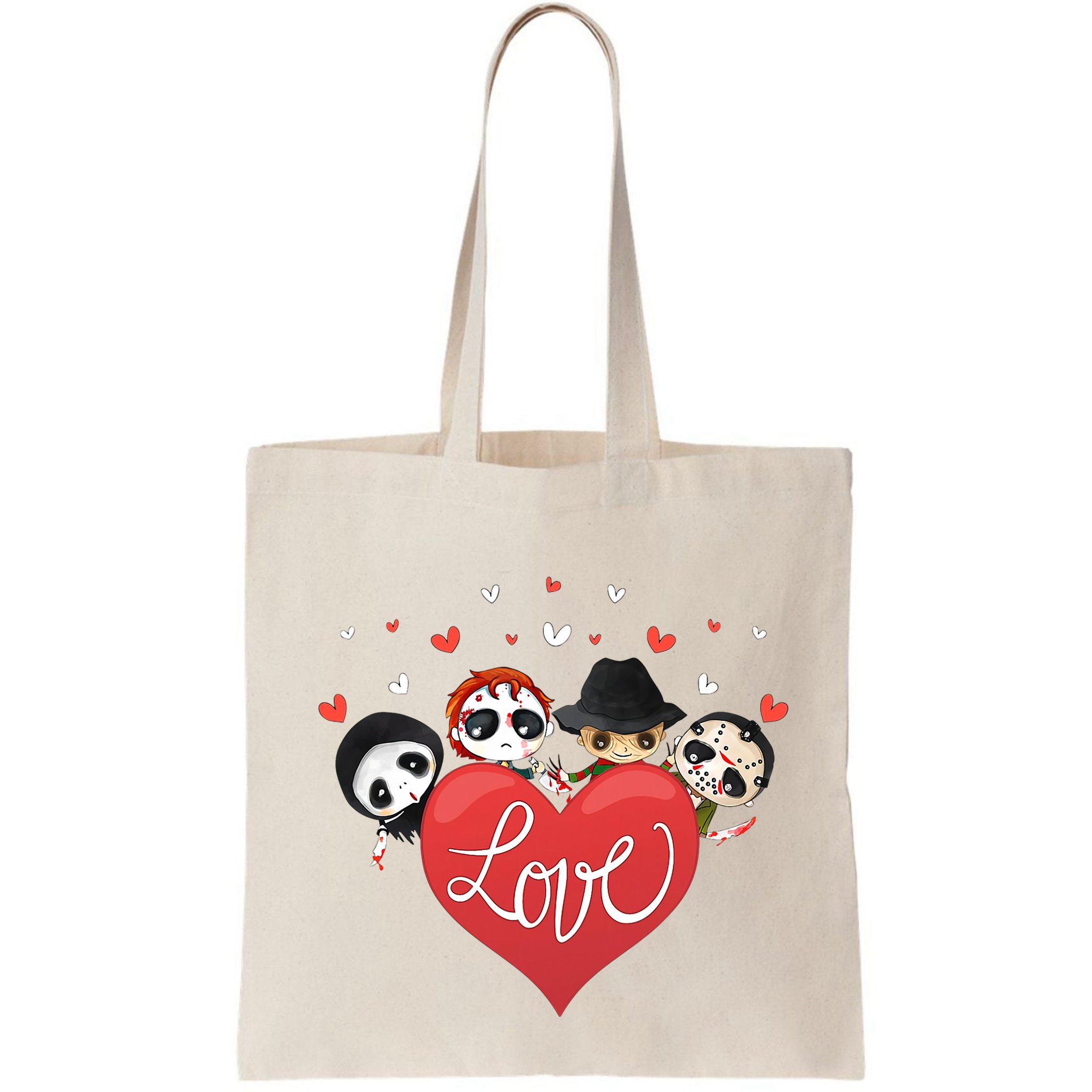 Love Candy Heart Cute Killer Horror Movie Anti Valentine Day Bag