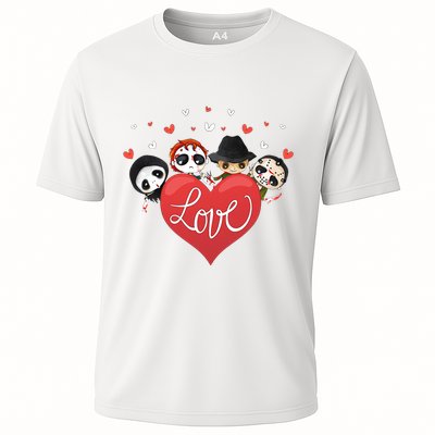 Love Candy Heart Cute Killer Horror Movie Anti Valentine Day Performance Shirt