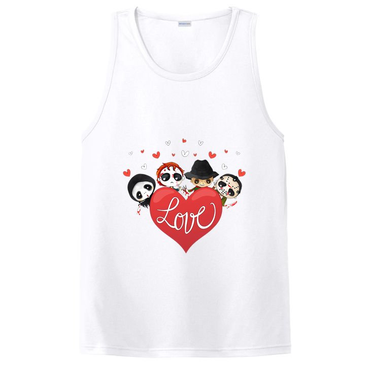 Love Candy Heart Cute Killer Horror Movie Anti Valentine Day PosiCharge Competitor Tank