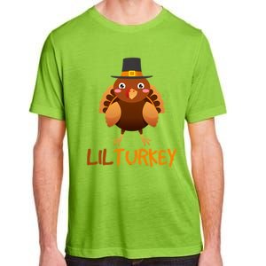 Lilturkey Cute Happy Thanksgiving Adult ChromaSoft Performance T-Shirt