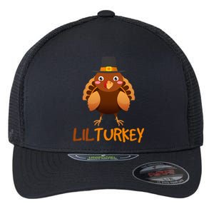 Lilturkey Cute Happy Thanksgiving Flexfit Unipanel Trucker Cap